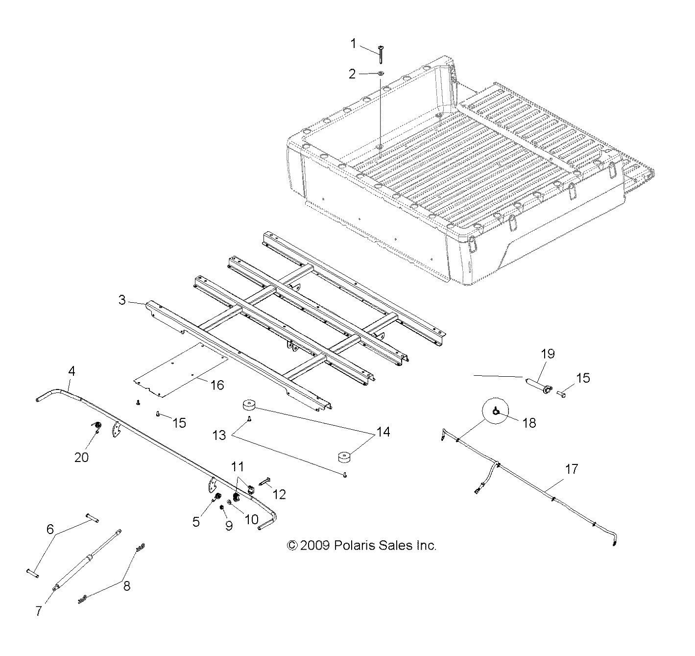 BODY, BOX MOUNTING - R10TH76/TY76 ALL OPTIONS (49RGRBOXMOUNTING108004X4)
